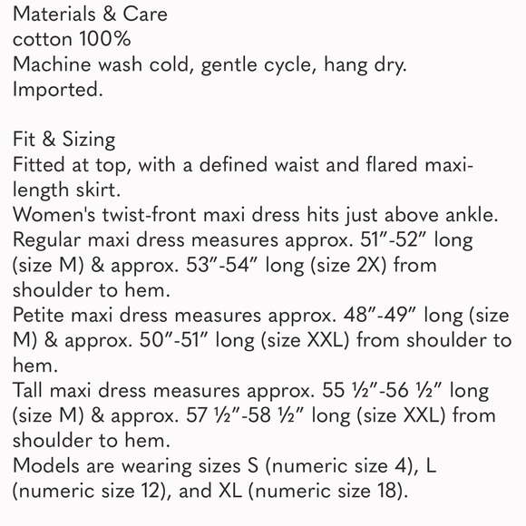 NWT! Women’s Fit & Flare Twist-Front Maxi Dress XS P - Picture 9 of 10